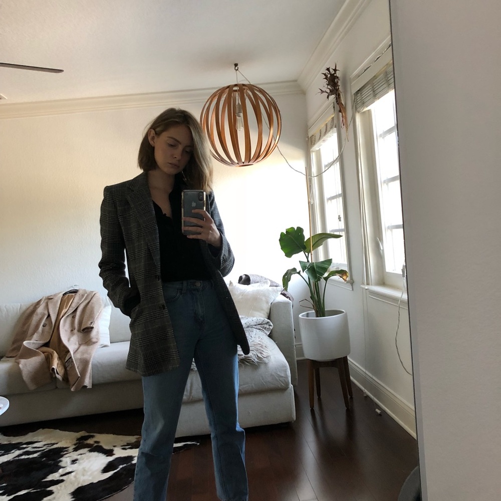 Checked Blazer - image 7